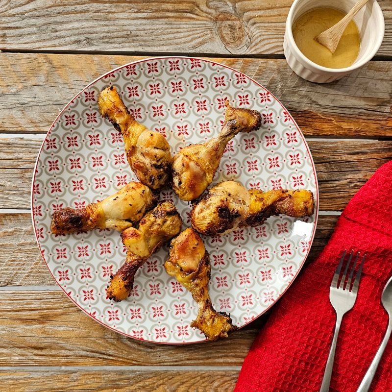 Pilon de poulet moutarde citron idéal à l'Actifry, Air Fryer ou BBQ