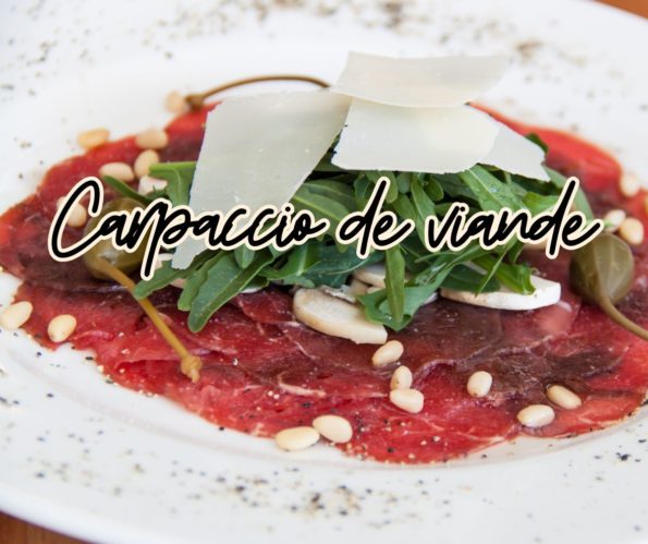 carpaccio de viande